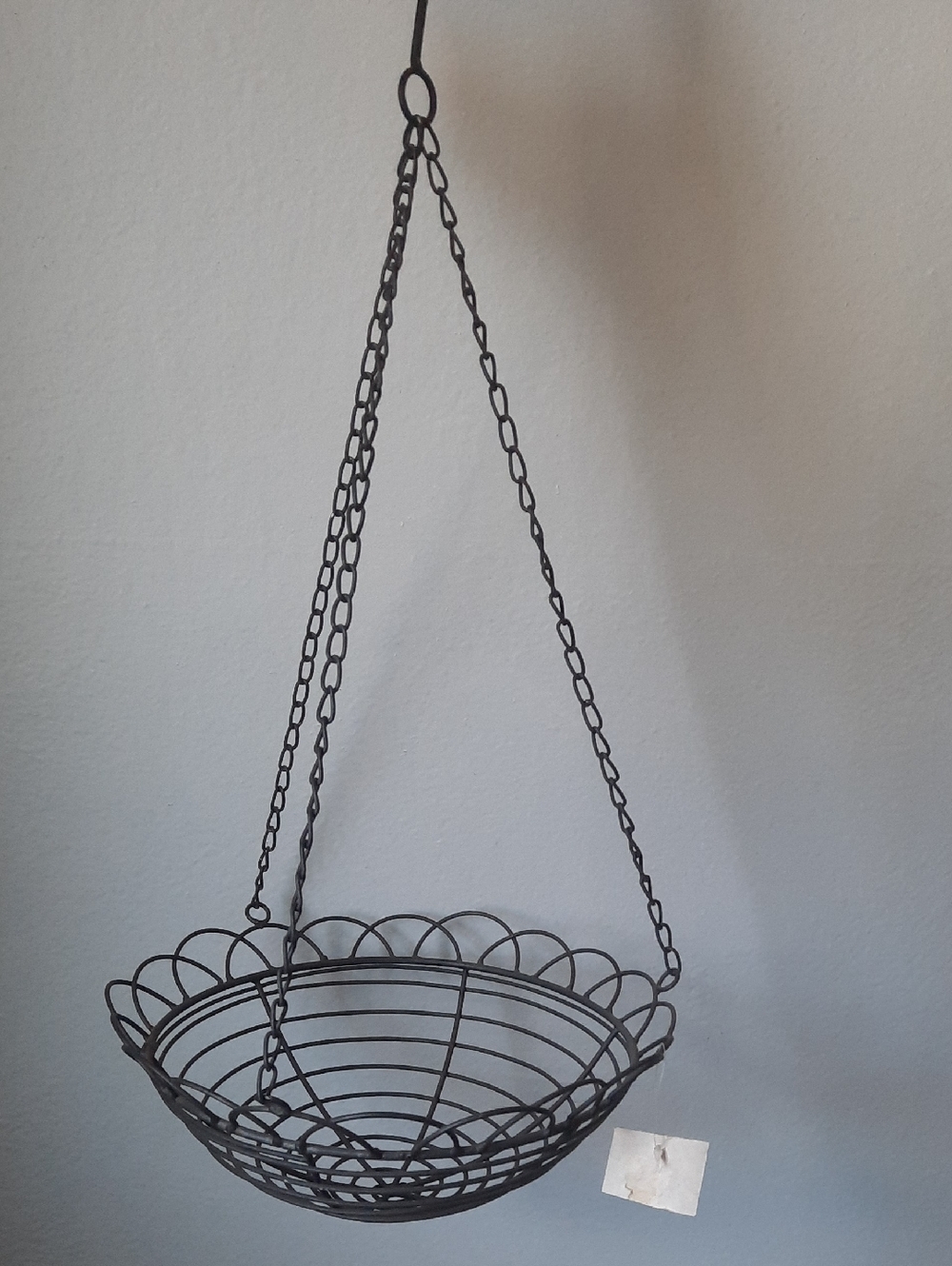 Hanging Wire Basket Planter Black Metal Fruit Vegetable Hanging Kitchen Plants